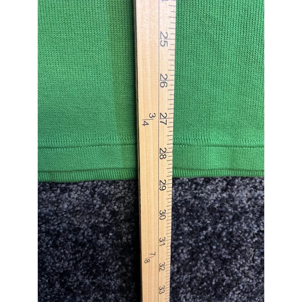 Banana‎ Republic Kelly Green 1/4 Zip Cotton Pullover Elbow Patches - Men's XL
